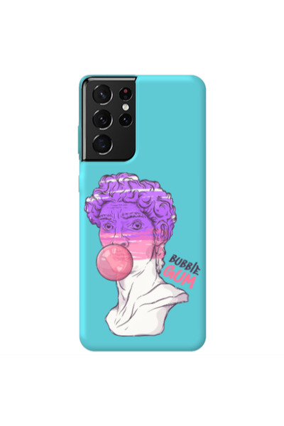 Other Samsung S21 Ultra Pin Bubble Turquoise Colored Silicone TPU Θήκη
