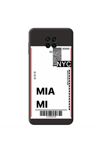 Other Xiaomi Redmi Note 9 Pro Miami NYC Black Colored Silicone TPU Θήκη