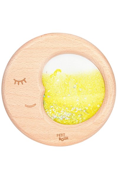 Petit Boum Jucărie luminoasă Montessori, Petit Boum, Lună senzorială, Galben,...