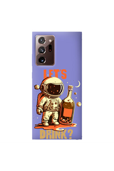 Other Samsung Note 20 Plus Lets drink Purple Colored Silicone TPU Θήκη