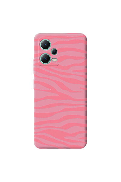 Other Xiaomi Redmi Note 12 Pro 5G Pink Zebra Pink Colored Silicone TPU Θήκη