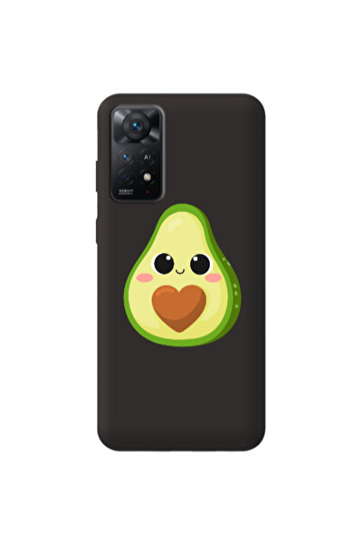 Other Xiaomi Redmi Note 11 4G Baby avocado Black Colored Silicone TPU Θήκη