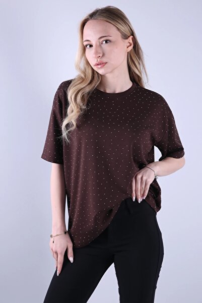 Veni Life Γυναικείο μπλουζάκι Stoned Crew Neck Oversize