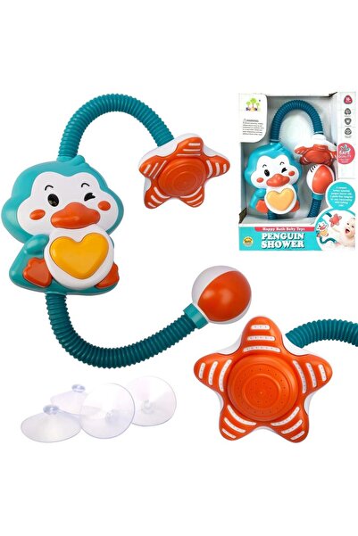 Trifox Jucarie de baie Trifox, pinguin interactiv, multicolor, 0x25x32cm