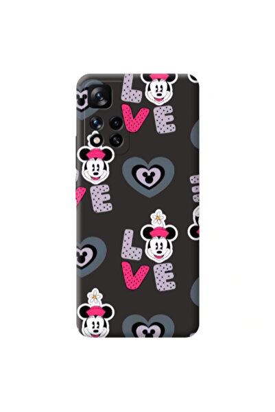 Other Xiaomi Redmi Note 11 Pro 5G Minnie Black Colored Silicone TPU Θήκη