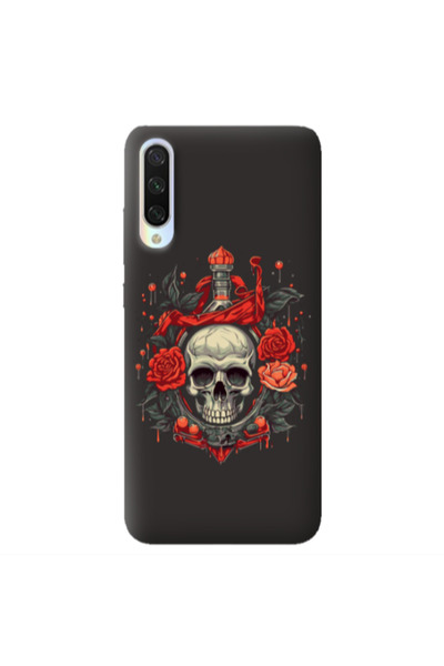 Other Xiaomi Mi 9 Lite Flower head Black Colored Silicone TPU Θήκη