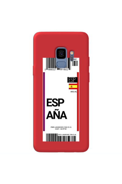 Other Samsung S9 Plus Espana Arrival Red Colored Silicone TPU Θήκη