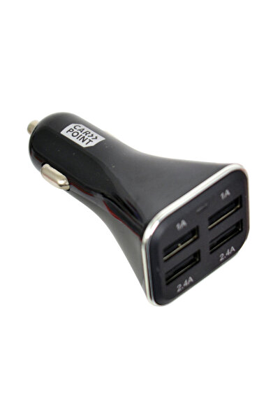 Carpoint Incarcator auto pentru USB de la priza auto , 4xUSB, 12V/ 24V, iesir...