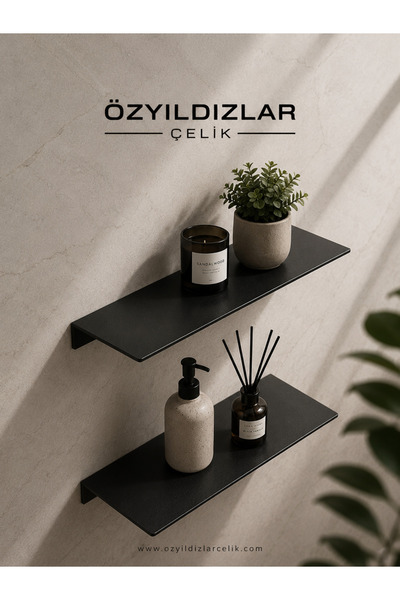 ÖZYILDIZLAR ÇELİK 2'Lİ METAL DUVAR RAFI
