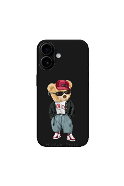 Other Apple Iphone 16 plus Hip hop style Black Colored Silicone TPU Θήκη