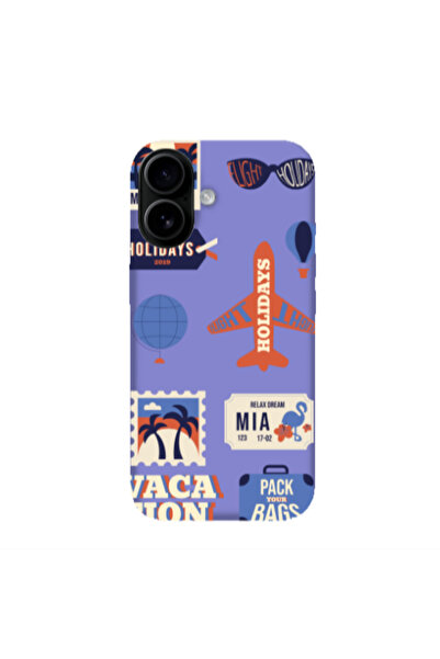 Other Apple Iphone 16 plus Vacation Purple Colored Silicone TPU Θήκη