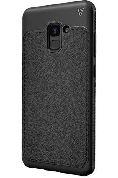 Samsung Πίσω Κάλυμμα Σιλικόνης Μαύρο (Galaxy A8+ 2018) Κωδικός: 01SAM0466