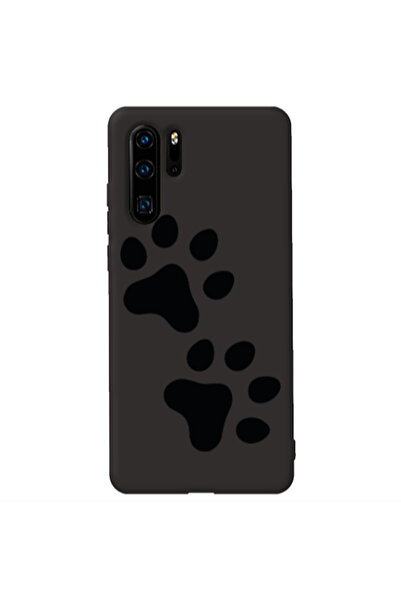 Other Huawei P30 Pro Paws Black Colored Silicone TPU Θήκη