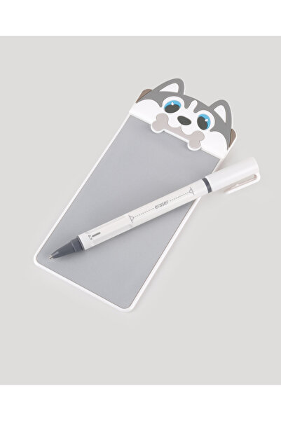 LETS BE CHILD Sevimli Köpek Manyetik Mini Yazı Tahtası Silikon Figürlü 5.5 inç