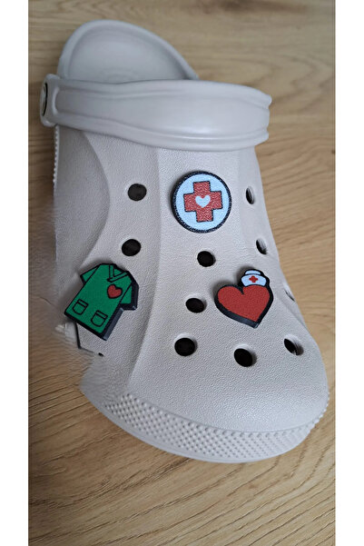 DU&ER 3-Piece Figured Slipper Ornament Decorative Shoe Accessory