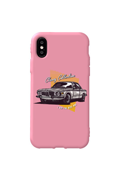 Other Apple iPhone Xs Max Classy Collection Pink Colored Silicone TPU Θήκη