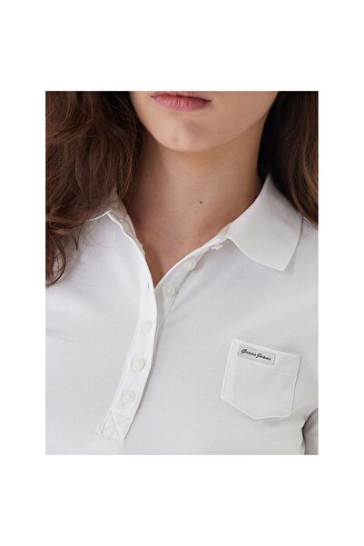 Guess Jeans Polo de damă W5GP73KCYR1 Alb