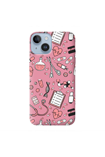 Other Apple iPhone 14 Plus Laboratory Pink Colored Silicone TPU Θήκη