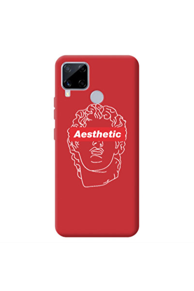 Other Realme C25S Aesthetic Red Colored Silicone TPU Θήκη