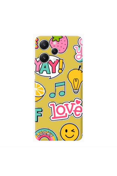 Other Xiaomi Redmi 12 Cute desing Yellow Colored Silicone TPU Θήκη