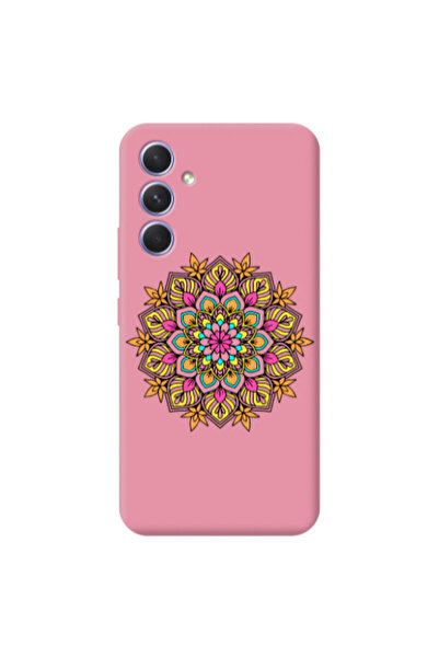 Other Samsung A56 Mandala D6 Pink Colored Silicone TPU Θήκη