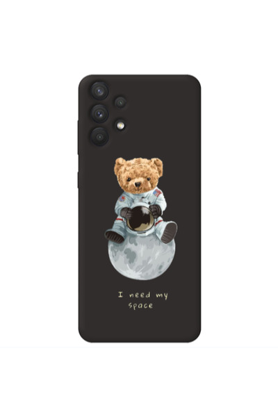 Other Samsung A32 5G Bear in space Black Colored Silicone TPU Θήκη