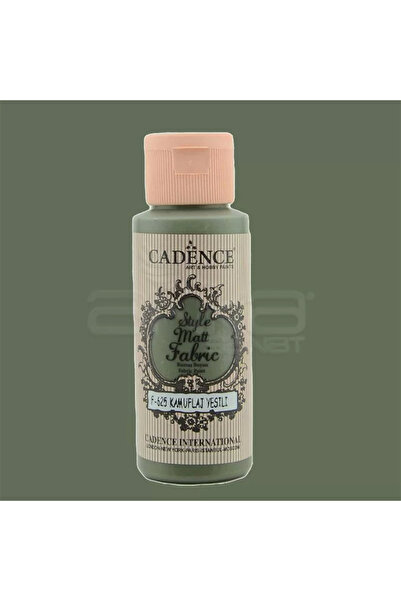 Cadence Style Matt Fabric Kumaş Boyası 59ml F625 Kamuflaj Yeşili-Camuflage Green