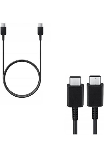 Samsung Καλώδιο USB 2.0 USB-C Αρσενικό - USB-C 25W Μαύρο 1μ EP-DN980BBE Χύμα