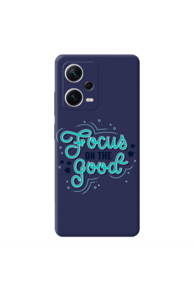Other Xiaomi Poco X5 Focus On The Good Dark blue Colored Silicone TPU Θήκη