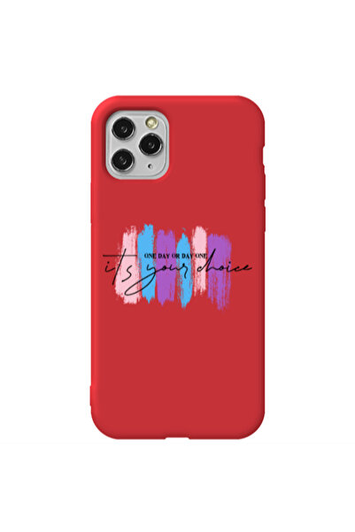 Other Apple iPhone 11 Pro One Day Or Day One Red Colored Silicone TPU Θήκη