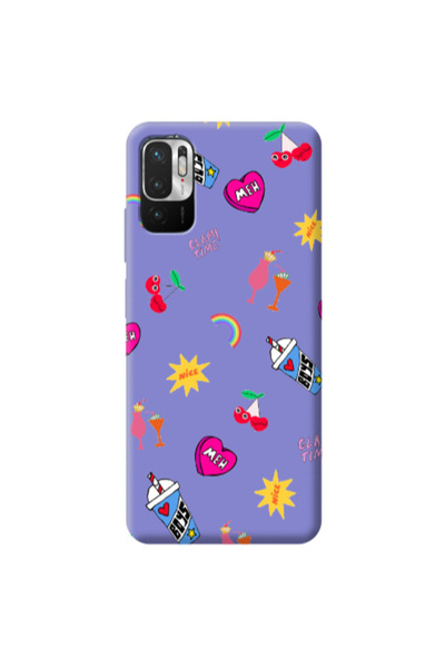Other Xiaomi Redmi Note 10 Pro 5G glam time Purple Colored Silicone TPU Θήκη