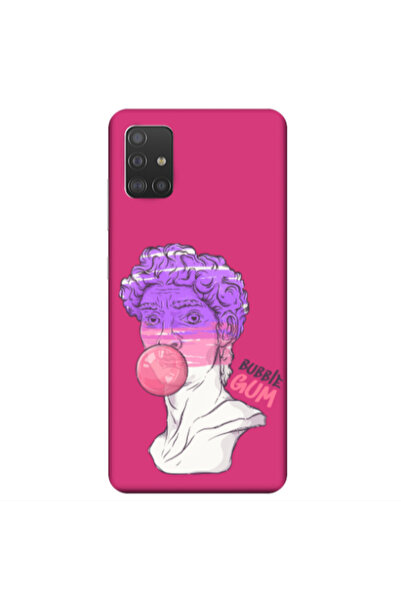 Other Samsung A71 Pin Bubble Fuchsia Colored Silicone TPU Θήκη