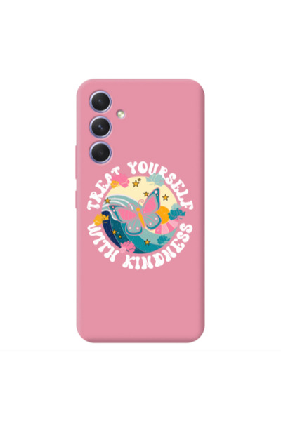 Other Samsung A54 Kindless Yourself Pink Colored Silicone TPU Θήκη