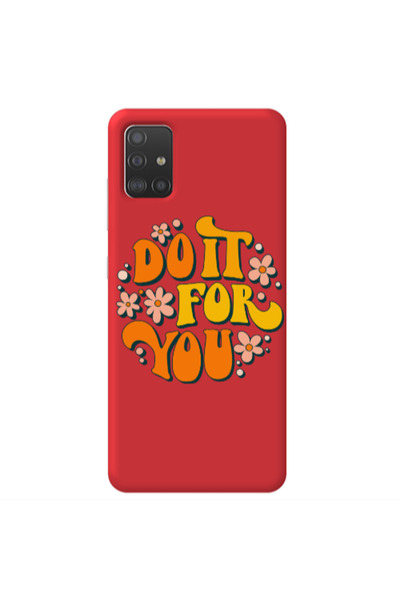 Other Samsung A51 Do it For You Red Colored Silicone TPU Θήκη