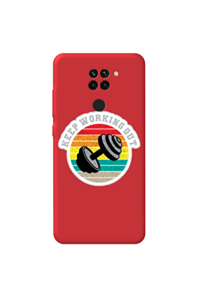 Other Xiaomi Redmi Note 9 Keep working out Red Colored Silicone TPU Θήκη