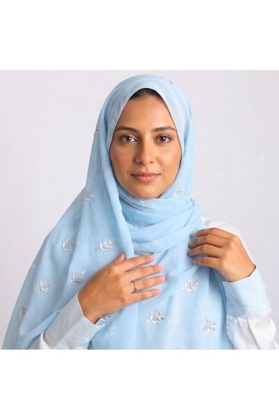 Veil Designer Two-Layered Potholder with Embroidery on Both Sides, Japanese F...