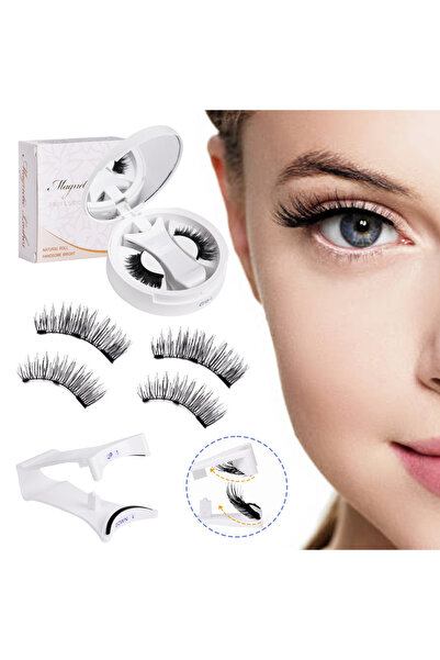 Choice9 CT10-1 Magnetic Fake Eyelashes Set Reusable 3D Glue-free Waterproof N...