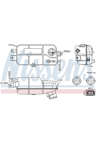 Nissens Vas de Expansiune Racire ALFA ROMEO 145/146/156/GT FIAT MAREA