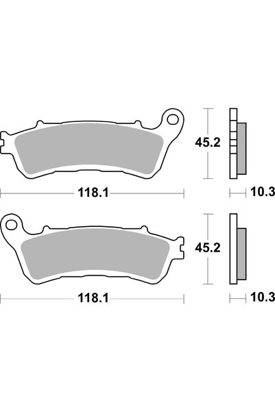 Brembo Placute de Frana Spate Destinat Pentru: Traseu Material: Sinter-sp 45 ...