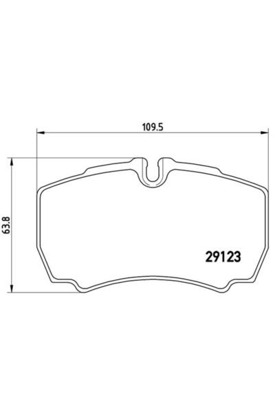 Brembo Placute Frana Spate Iveco Daily Iii Daily Iv Daily V Daily Vi 2.3d-ele...