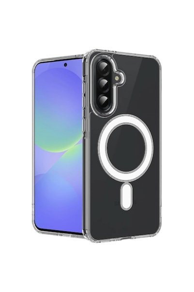 megaMobile Husă protecție compatibilă MagSafe pentru Samsung Galaxy A57, tran...