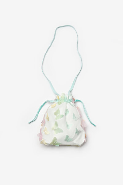 Le Mabelle Multi-Colored Butterfly Appliqué Girls' Bag