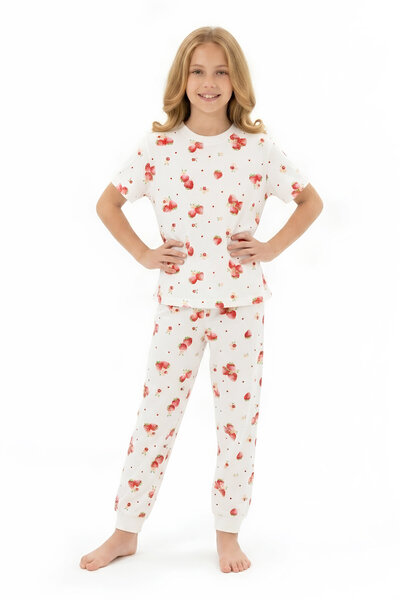 MODANINO Girl's Pajama Set 100% Cotton 3-13 Years 12714Is