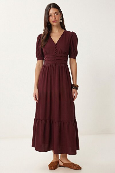 Hiccup ISTANBUL Rochie Maxi Pentru Femei Din Poplin Amestec De Bumbac