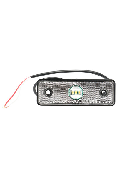 Breckner Germany Lampa laterala de gabarit alba cu LED 24V, 3 LED, putere 0.4 W