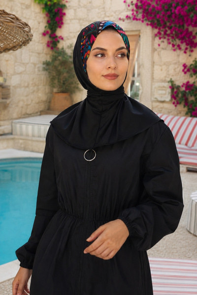 armonika Women's Desen5 Halter Neck Hijab Swimsuit Scarf Arm-26Y001031