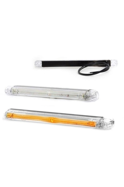 RapidAuto Lampa gabarit auto 12V/ 24V cu LED dreptunghiulara Portocaliu 237x2...