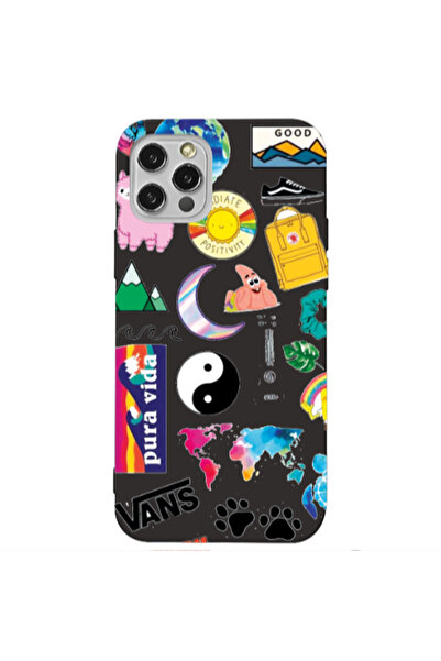 Other Apple iPhone 12 Pro Max Vans Black Colored Silicone TPU Θήκη