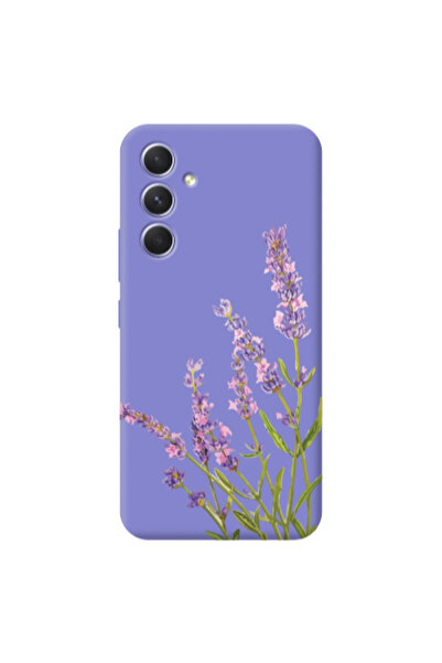 Other Samsung A56 Flowers 8 Purple Colored Silicone TPU Θήκη