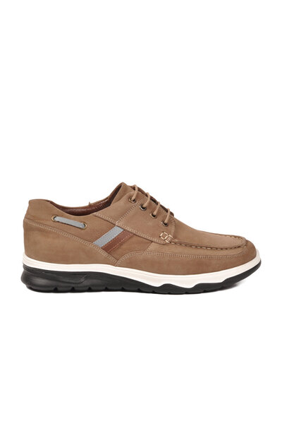 AYAKMOD Pantofi casual pentru bărbați din piele naturală Sand 2676 M